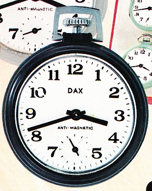 Westclox Dax Style 9 Pocket Watch. Dax no. 40093. Westclox catalog 1974 - 75 p. 49