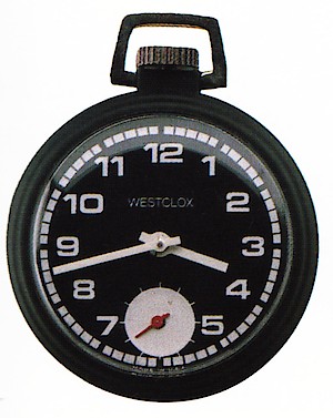 Westclox Dax Style 9 Pocket Watch. Dax no. 40301. Westclox 1990 catalog, p. 15