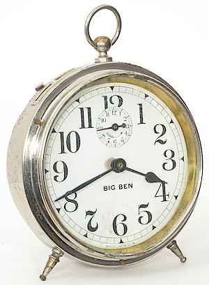 Westclox Big Ben Style 1 Alarm Clock. 11-10-09 (November 10, 1909)