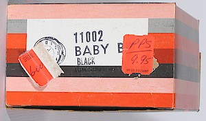 Westclox Baby Ben Style 7 Reissue Black Luminous. Top of box. Regular price 9.95, special 6.00
