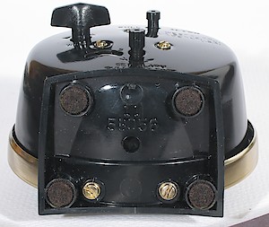 Westclox Baby Ben Style 7 Reissue Black Luminous. Base of clock. Model number 58056.