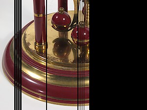 Schatz Standard Maroon Painted 400 Day Clock Solid Color Dial