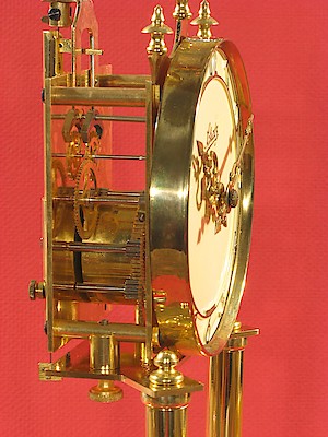 Schatz Standard 400 Day Clock Ivory Painted Dial