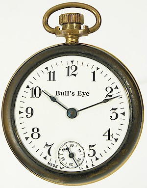 Westclox Bull's Eye Watch Style 1b Pocket Watch. Bull's Eye dated  1-32