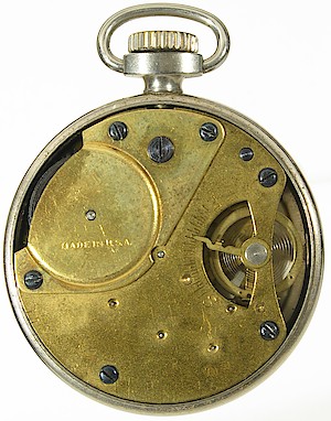 Westclox Scotty Style 1 Pocket Watch. Scotty  8-45. The movement has brass plates and is dated 8-45.
