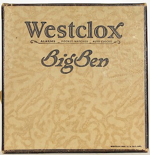 Westclox Big Ben Style 2 Green Crackle Non Luminous