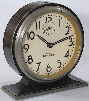 Westclox Big Ben Style 3 Chime Alarm Black Plain. Big Ben style 3