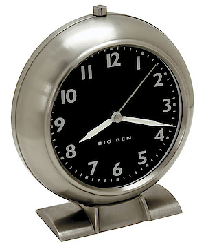 Westclox Big Ben Style 5 Reproduction Nickel Quartz Luminous