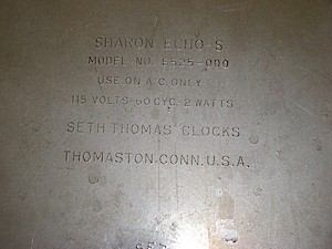 Seth Thomas Sharon Echo S