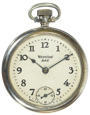 Westclox Dax Style 1b Pocket Watch. Dax style 1b