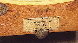 Seth Thomas Cort Maple Case Brown Luminous Dial. Label on Bottom says "Cort". Cort wood cased alarm clock by Seth Thomas. Says "Made In U.S.A." at the bottom of the dial. The movement is dated December 1951. Photos courtesy of Jim Thompson.