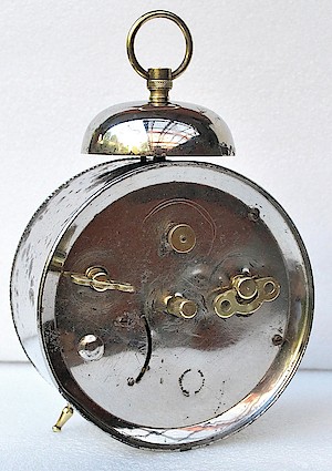 Westclox Eclipse Alarm. "Eclipse" alarm clock dated 11-6-5. Collection of Mark Hursch.