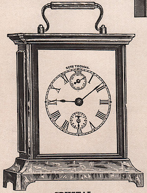Seth Thomas Crystal Alarm Strike. 1909 - 1910 Seth Thomas Clock Company Catalog No. 675 -> 2