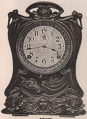Seth Thomas Vigil Bronze Alarm Strike. 1909 - 1910 Seth Thomas Clock Company Catalog No. 675 -> 3