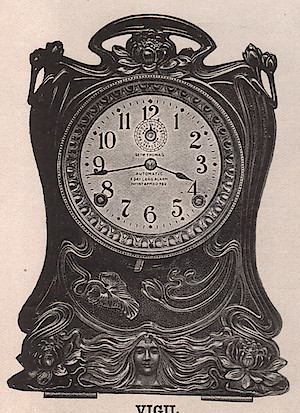 Seth Thomas Vigil Gold Alarm. 1909 - 1910 Seth Thomas Clock Company Catalog No. 675 -> 3