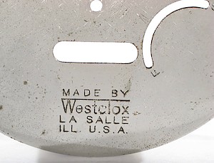 Westclox Big Ben Style 1 Nickel. Made By logo behind the rear leg.