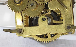 Westclox Alternating Alarm. Date stamp 8 17 7 (August 8, 1907)