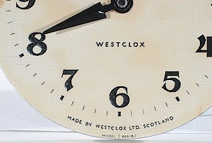 Westclox Scotland Sleepmeter Gray B66bj. MADE BY WESTCLOX LTD. SCOTLAND MODEL B66-BJ