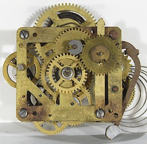 Westclox 66 Movement Usa. Movement, Bantam dial, and hands only.