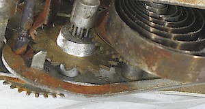 Westclox 66 Movement Usa. Date stamp 9-53