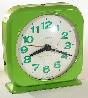 Westclox Canada Campus Alarm Clock Green