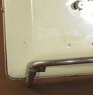 Westclox Spur Style 1 Ivory Luminous. PAT'D U.S.A. 2360589 MADE IN U.S.A.