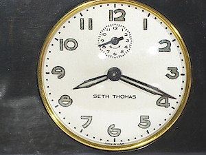 Seth Thomas Black Catalin Alarm Luminous