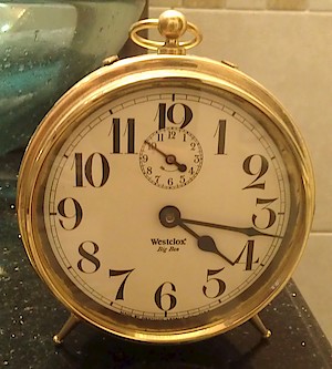 Westclox Big Ben Style 1a Gold Non Luminous Reproduction 1970