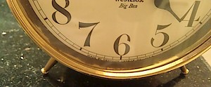 Westclox Big Ben Style 1a Gold Non Luminous Reproduction 1970