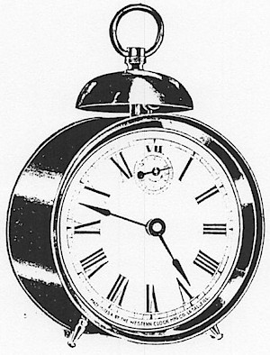 Westclox Rome Alarm. Western Clock Mfg. Co. 1901 Catalog -> 7 - 8