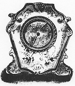 Westclox Porcelain 8338 Green. Western Clock Mfg. Co. 1901 Catalog -> 10