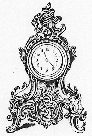 Westclox Louvre Gold Plate. Western Clock Mfg. Co. 1901 Catalog -> 11