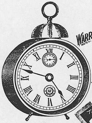 Westclox America Style 1 Nickel. ca. 1899 Western Clock Mfg. Co. Advertisement