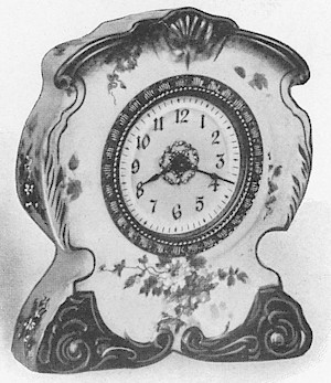 Westclox Porcelain 8339 Maroon. 1904 Western Clock Mfg. Co. Catalog (missing pp. 21 - 24); La Salle; Illinois -> 37