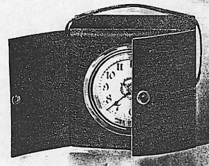 Westclox Leather Traveling Clock No 2. 1907 Western Clock Manufacturing Company Catalog - PHOTOCOPY -> 24