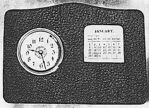Westclox Leather Calendar. 1907 Western Clock Manufacturing Company Catalog - PHOTOCOPY -> 24