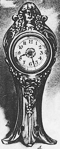 Westclox Valois Silver Gray Plate. 1907 Western Clock Manufacturing Company Catalog - PHOTOCOPY -> 29