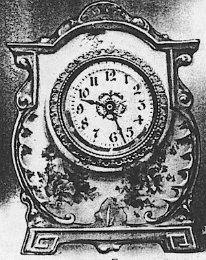 Westclox Porcelain 8283 Salmon. 1907 Western Clock Manufacturing Company Catalog - PHOTOCOPY -> 37