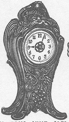 Westclox Vine Gold Plate. Young & Co., Catalogue of Clocks, Illustrated & Priced, 1911 -> 57