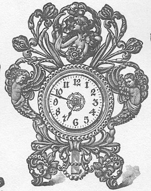 Westclox Parma Gold Plate. Young & Co., Catalogue of Clocks, Illustrated & Priced, 1911 -> 57