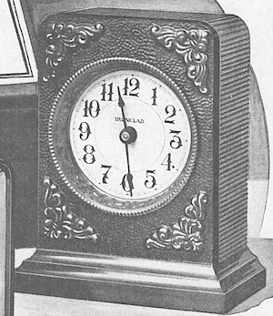 Westclox Ironclad Gun Metal. Young & Co., Catalogue of Clocks, Illustrated & Priced, 1911 -> 76