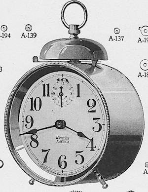 Westclox America Style 1 Nickel. 1919, First Aid for Injured Westclox, Western Clock Co. - Makers of Westclox; LaSalle - Peru; Illinois -> 13