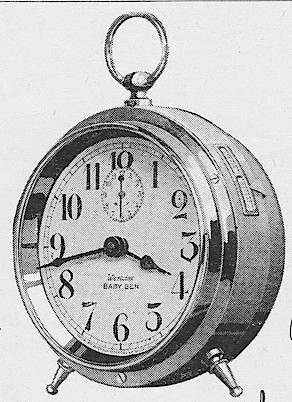 Westclox Baby Ben Style 1 Non Luminous. 1919, First Aid for Injured Westclox, Western Clock Co. - Makers of Westclox; LaSalle - Peru; Illinois -> 19