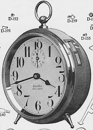 Westclox Big Ben Style 1 Nickel. 1919, First Aid for Injured Westclox, Western Clock Co. - Makers of Westclox; LaSalle - Peru; Illinois -> 21