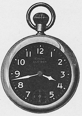 Westclox Glo Ben Style 1. 1919, First Aid for Injured Westclox, Western Clock Co. - Makers of Westclox; LaSalle - Peru; Illinois -> 39