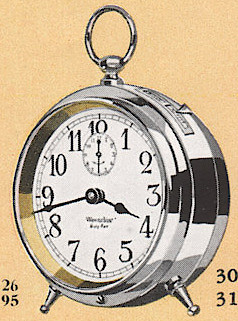 Westclox Baby Ben Style 1 Luminous. 1930 Westclox Color Brochure; Western Clock Company; La Salle; Illinois; USA -> 1930s-colors-1