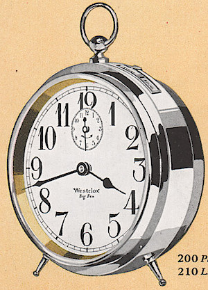 Westclox Big Ben Style 1a Luminous. 1930 Westclox Color Brochure; Western Clock Company; La Salle; Illinois; USA -> 1930s-colors-1