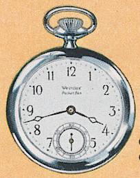 Westclox Pocket Ben Style 2 Plain. 1930 Westclox Color Brochure; Western Clock Company; La Salle; Illinois; USA -> 1930s-colors-2