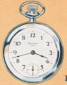 Westclox Dax Style 1a. 1930 Westclox Color Brochure; Western Clock Company; La Salle; Illinois; USA -> 1930s-colors-2