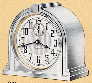 Westclox La Salle Dura Case 61d. 1930 Westclox Color Brochure; Western Clock Company; La Salle; Illinois; USA -> 1930s-colors-4